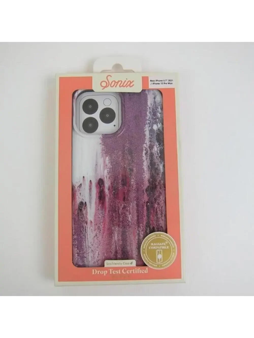 Apple iPhone 13 Pro Max / iPhone 12 Pro Max Case MagSafe Purple Rain Sonix NEW